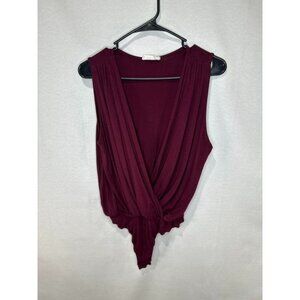 3 CBRAND Vneck Body Suits (black, red, green)